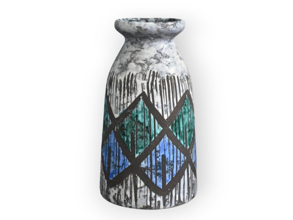 東ドイツ Strehlaの花瓶Fat Lava 337 特大 LAMUSA 訳ありイタリア製