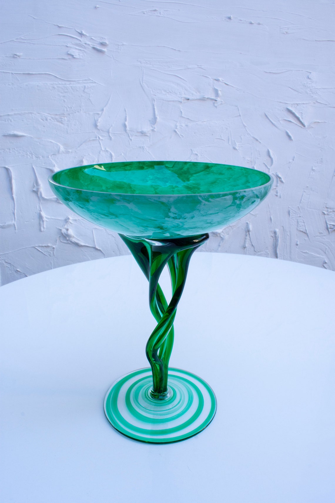 Large Jozefina Krosno Blown Glass Bowl / Deco Glass / Polish Etsy UK