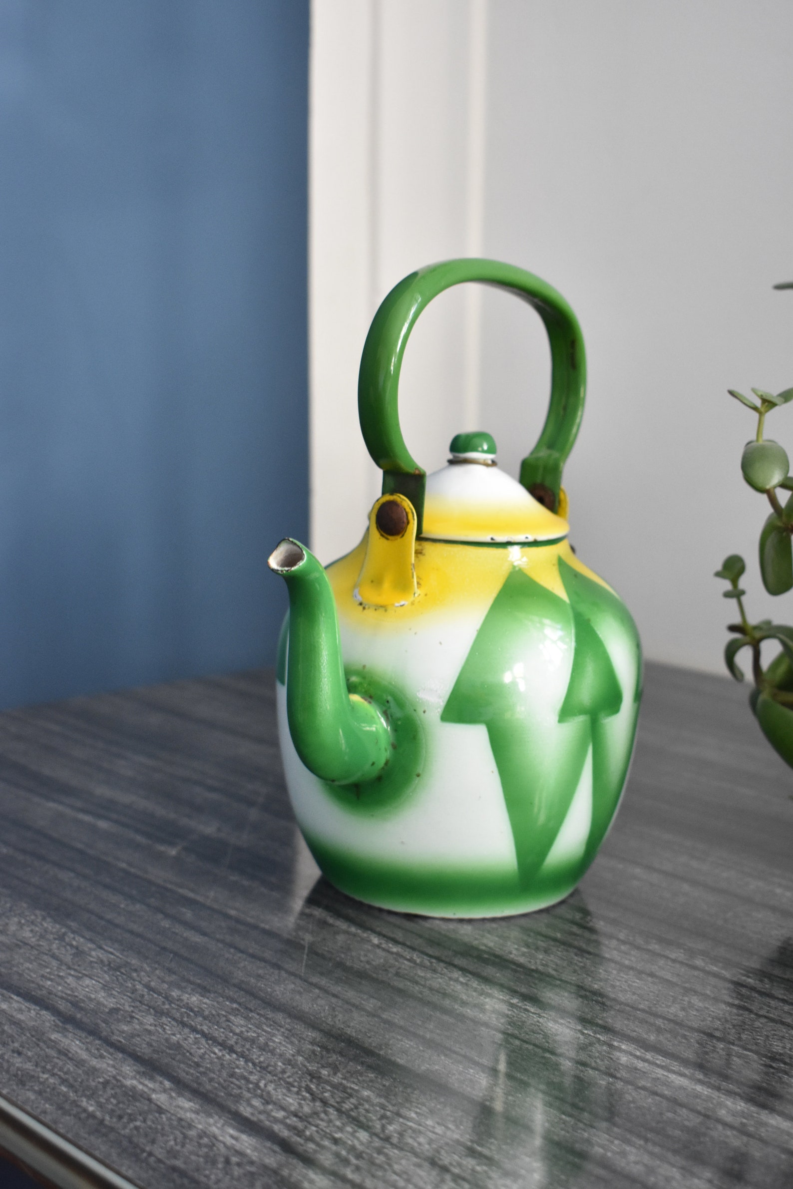 Vintage Enamel Teapot Made in Yugoslavia by Emo Celje / Medium Etsy