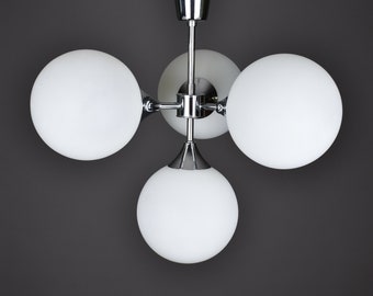 Space Age Sputnik Chandelier / Four Arm Chandelier / Mid Century Lighting / Vintage Lighting / 70s