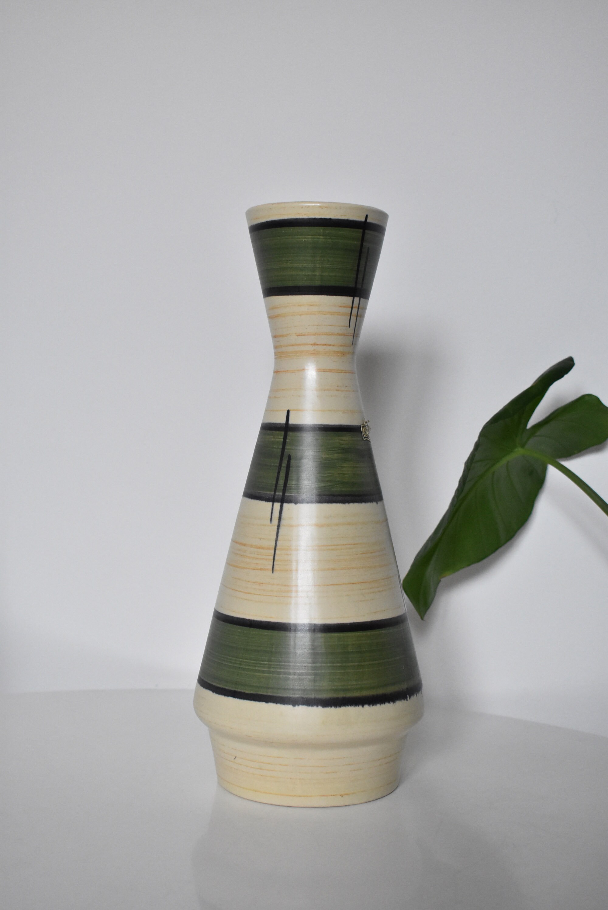 Vintage Bay Keramik Pitcher: West German Mid-century Ceramic Vase