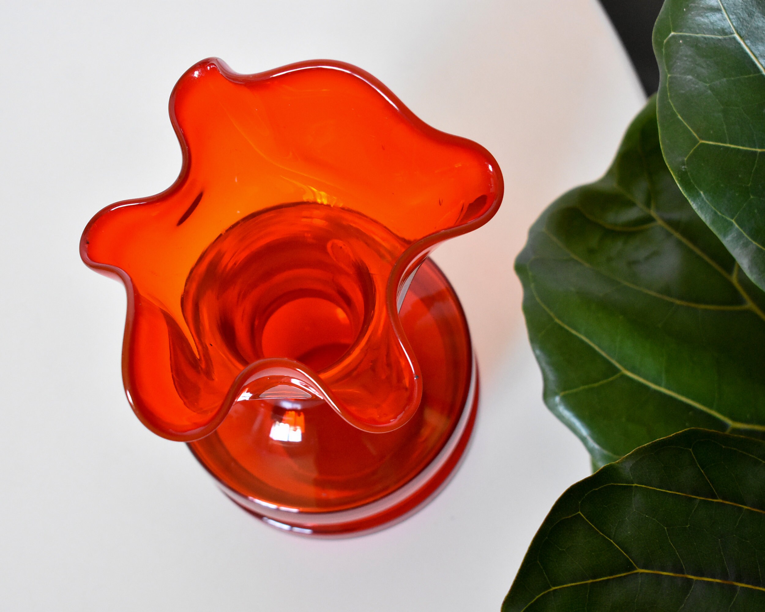 Mid Century Blown Glass Vase by Dragan Drobnjak Made in Etsy