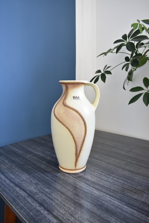 Bay Keramik 651-25 West German Pottery Vase / Fat Lava Ceramic