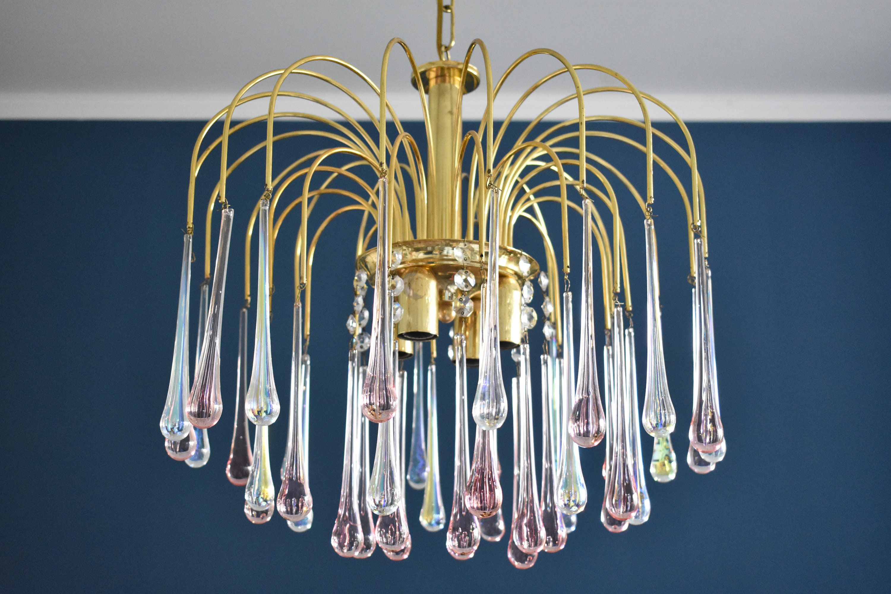 Vintage teardrop chandelier best sale