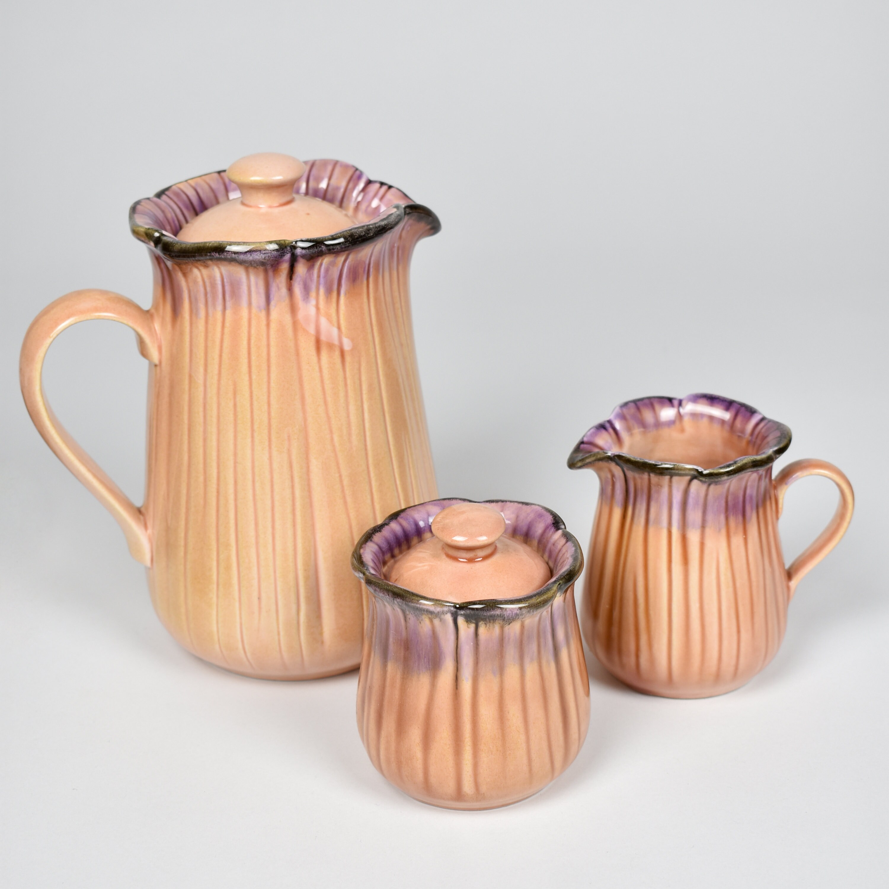 Baldelli Ceramic Tea Set / Made in Italy in the 70s / Italian