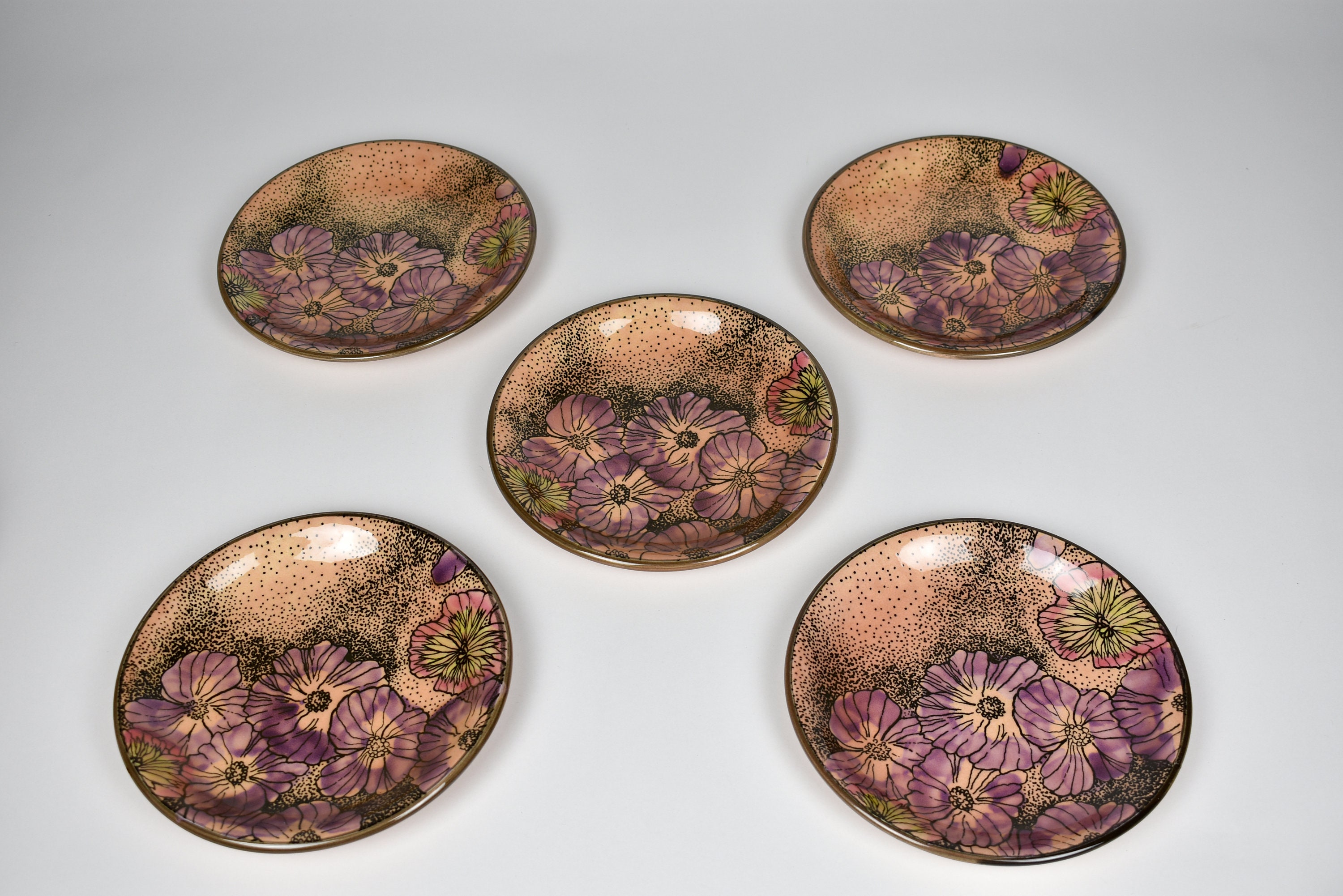 Baldelli Ceramic Tea Set / Made in Italy in the 70s / Italian