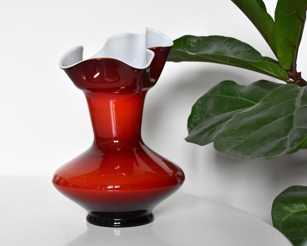 Mid Century Blown Glass Vase by Dragan Drobnjak Made in Etsy UK