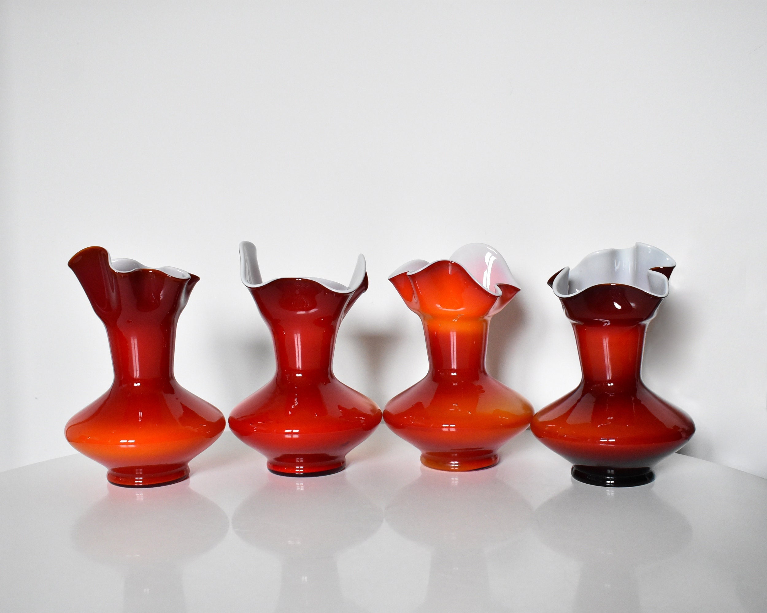 Mid Century Blown Glass Vase by Dragan Drobnjak Made in Etsy