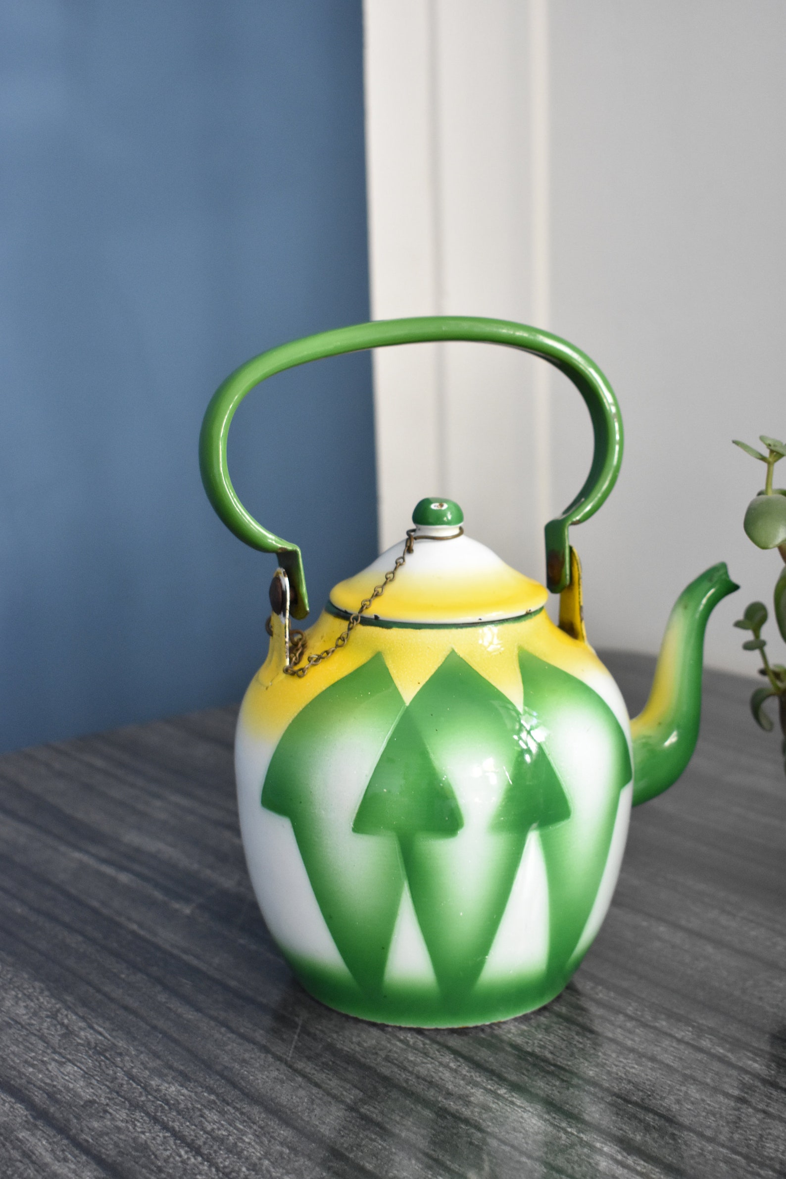 Vintage Enamel Teapot Made in Yugoslavia by Emo Celje / Medium Etsy