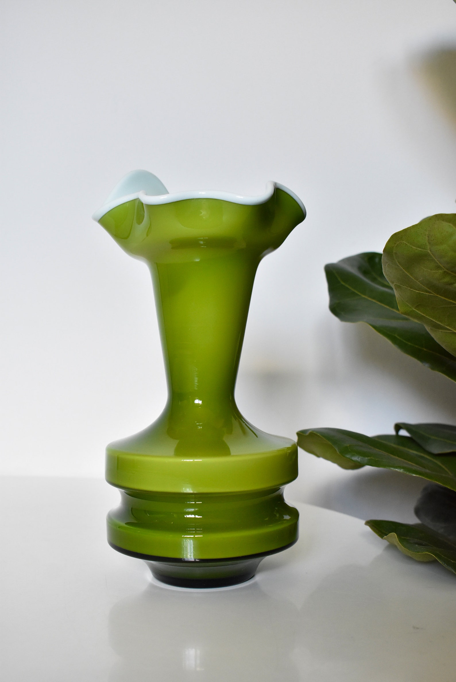 Mid Century Blown Glass Vase by Dragan Drobnjak Made in Etsy UK