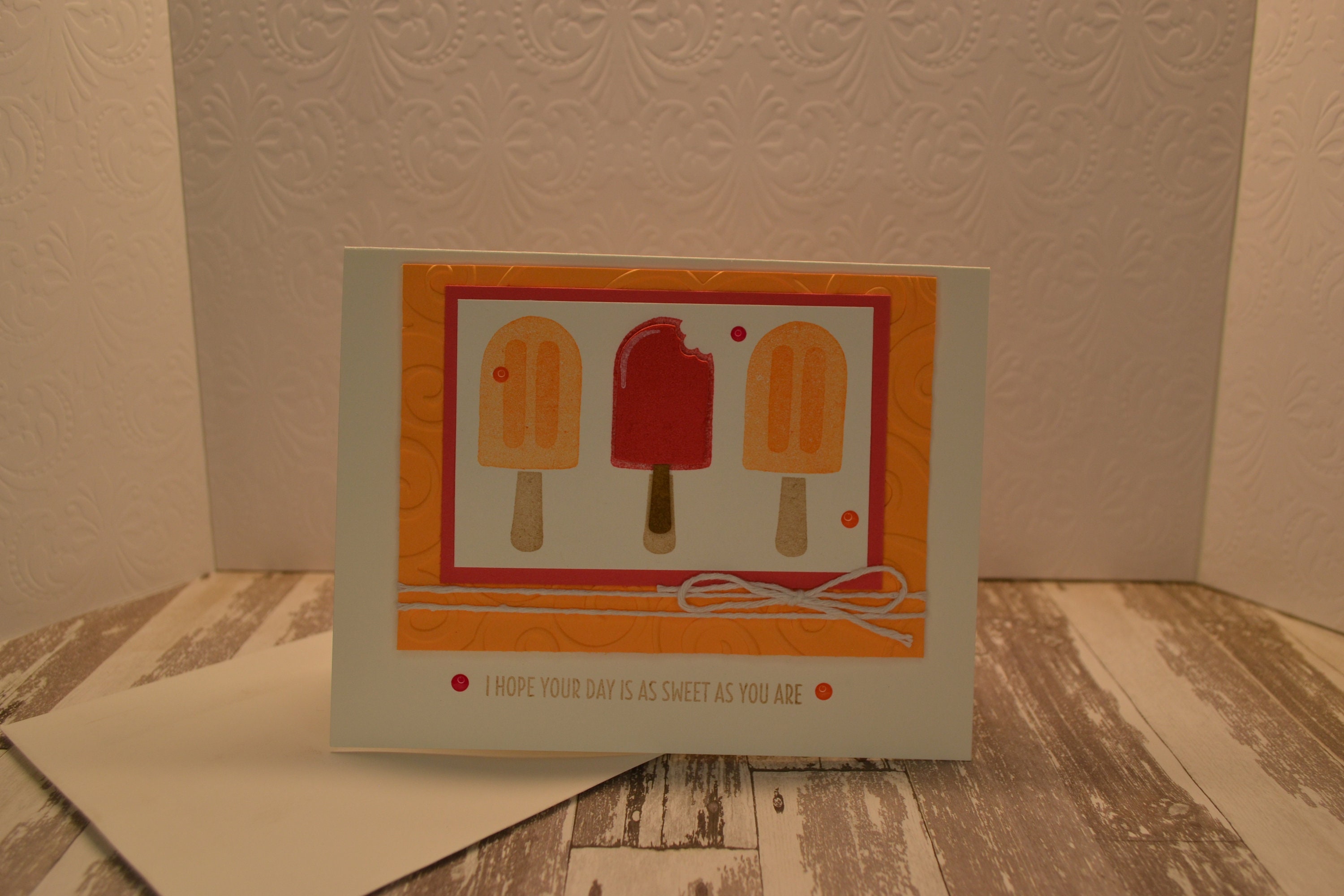 Happy Birthday, Thank You, Stampin up Cool Treats Handmade Card - Etsy