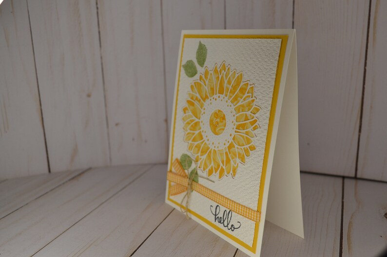 Hello, Stampin up Celebrate Sunflowers Handmade Card - Etsy