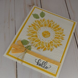 Hello, Stampin up Celebrate Sunflowers Handmade Card - Etsy