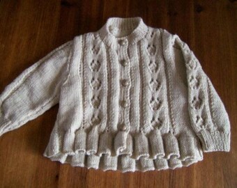 Vintage Baby's Peplum cardigan