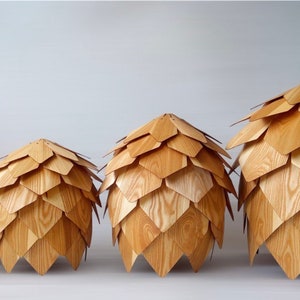 Pendant Light/wood veneer lamp/pine cone pendant light/unique lamp for interior design,dining light,ceiling light,lighting