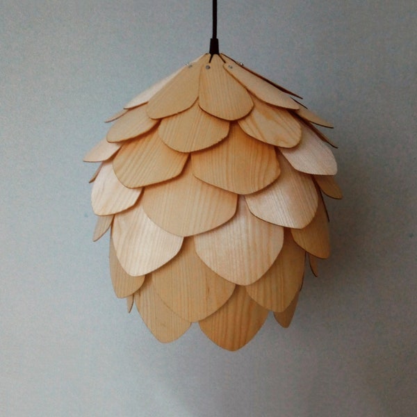 Wood lighting/lamp for interior design,dining light,ceiling light/Wood Pendant Light/wood lampshade/pine cone pendant light