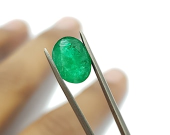 2.45 ct Sandawana Emerald Oval Cut Stone: IGI Certified