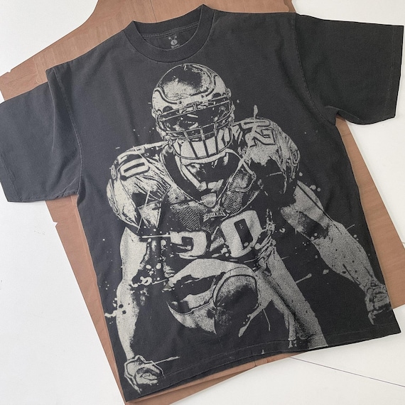 Brian Dawkins Handmade Bleached shirt: Vintage Football Tee
