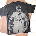 Freddie Freeman grand slam walk off Handmade Bleached t-shirt Baseball Bleached Unisex Faded black cotton t-shirt, Gift for him Gift for her product logo