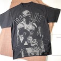 Kobe Bryant Handmade Bleached T-Shirt: Faded Black Cotton Unisex product logo