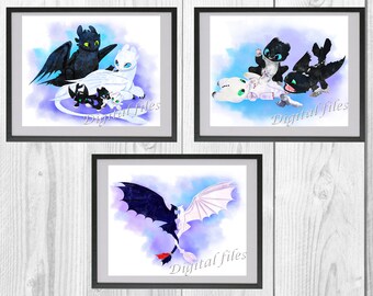 How To Train Your Dragon Postcard Brand New Day Httyd Etsy