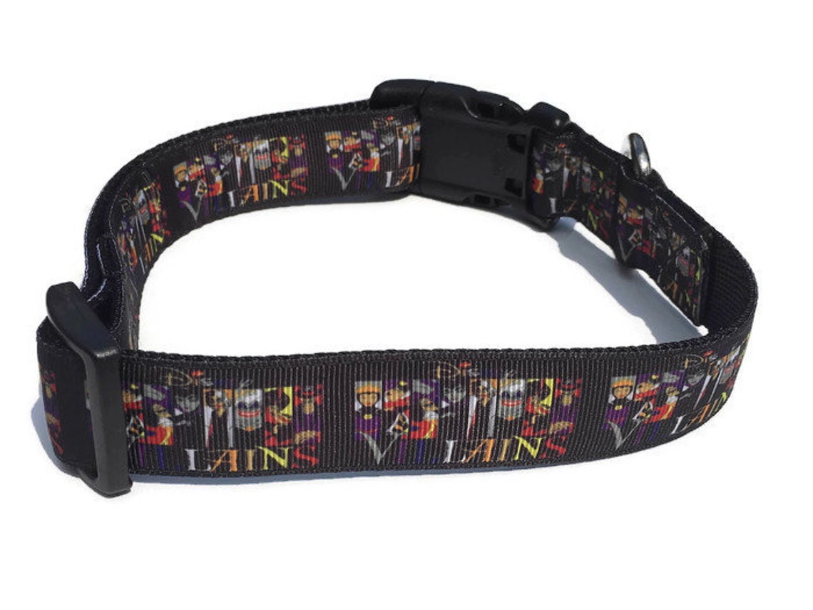 Disney Villains 1 Large Dog Collar Etsy