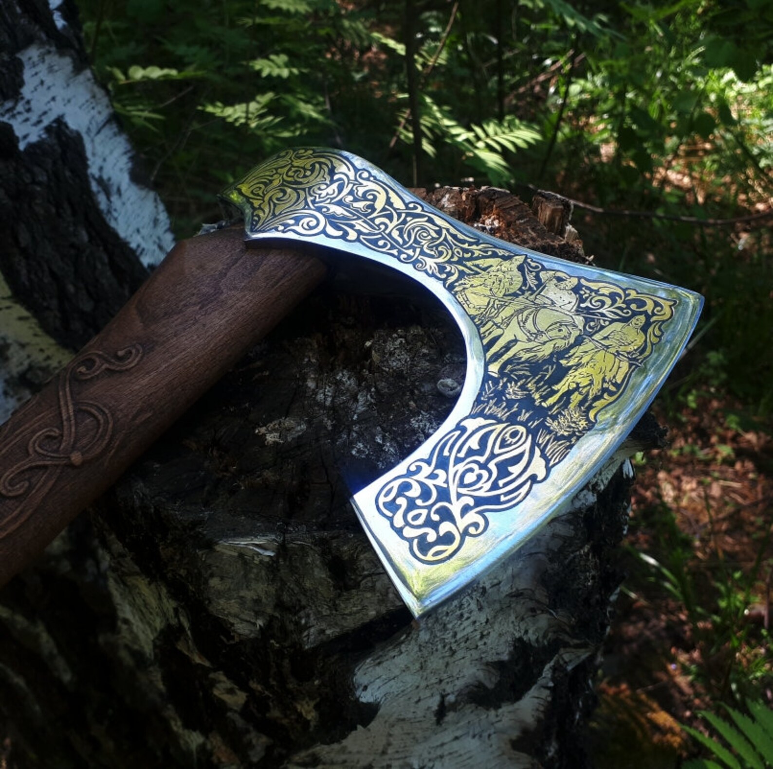 Russian axe j308. Engraving Axe. Gift for Him Russian Folk Etsy