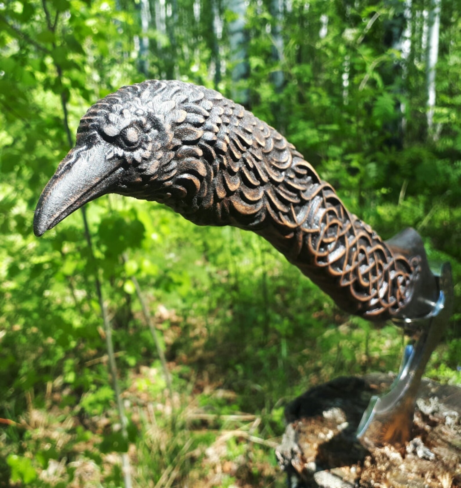 Odin's Raven. A gift axe. Norse mythology. the legendary Etsy