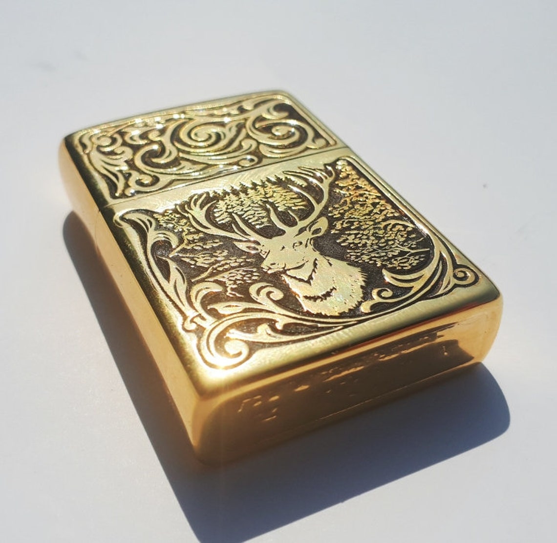 Zippo collectible lighter. Deer. a gift for a collector. Etsy