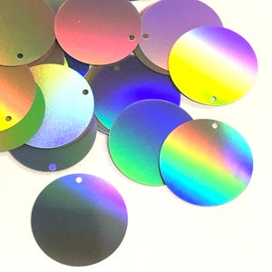 20% RECYCLED PET SEQUINS | 30mm Circles | 5 grams | 33+ Sequins
