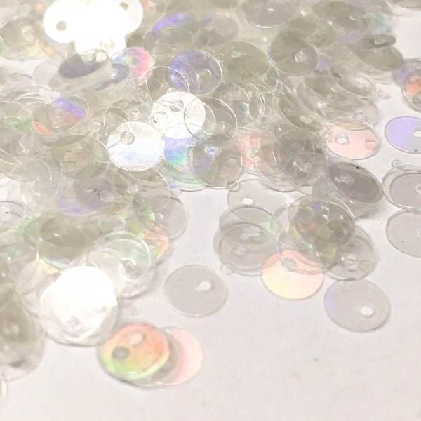 20% RECYCLED PET SEQUINS | 5mm Circles | top hole | 5 grams | 1,000+ Sequins