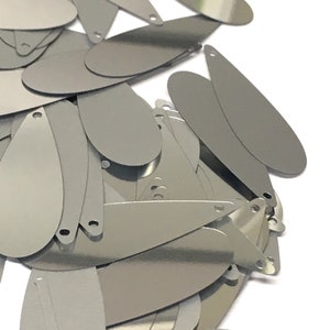 20% RECYCELTE PET PAILLETTEN | 12*35mm Tropfen | 5 Gramm | 75+ Pailletten