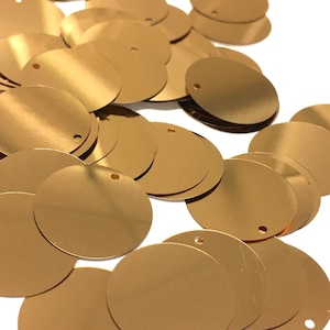 20% RECYCLED PET SEQUINS | 20mm Circles | 5 grams | 70+ Sequins