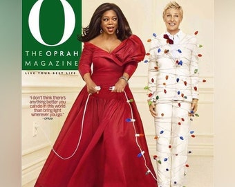 O Magazine Ellen Degeneres & Oprah Winfrey Christmas Holiday December 2009