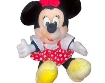 Peluche vintage Disney Minnie Mouse da 10 pollici