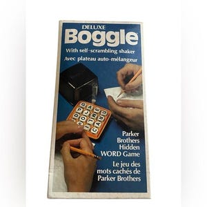 Vintage 1976 Boggle Word Dice Game