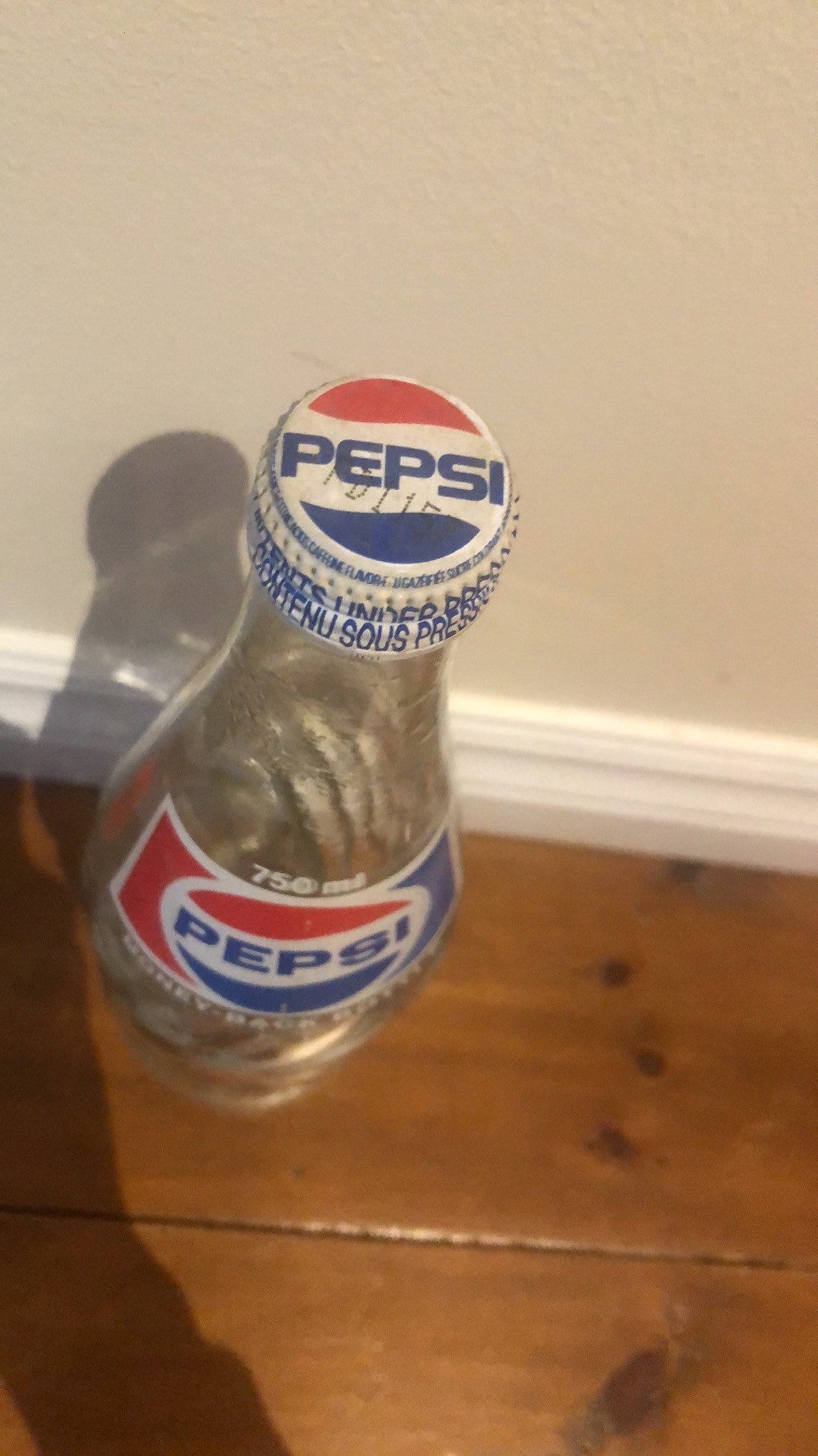 Vintage Glass Pepsi Bottle With Lid 750ml | Etsy