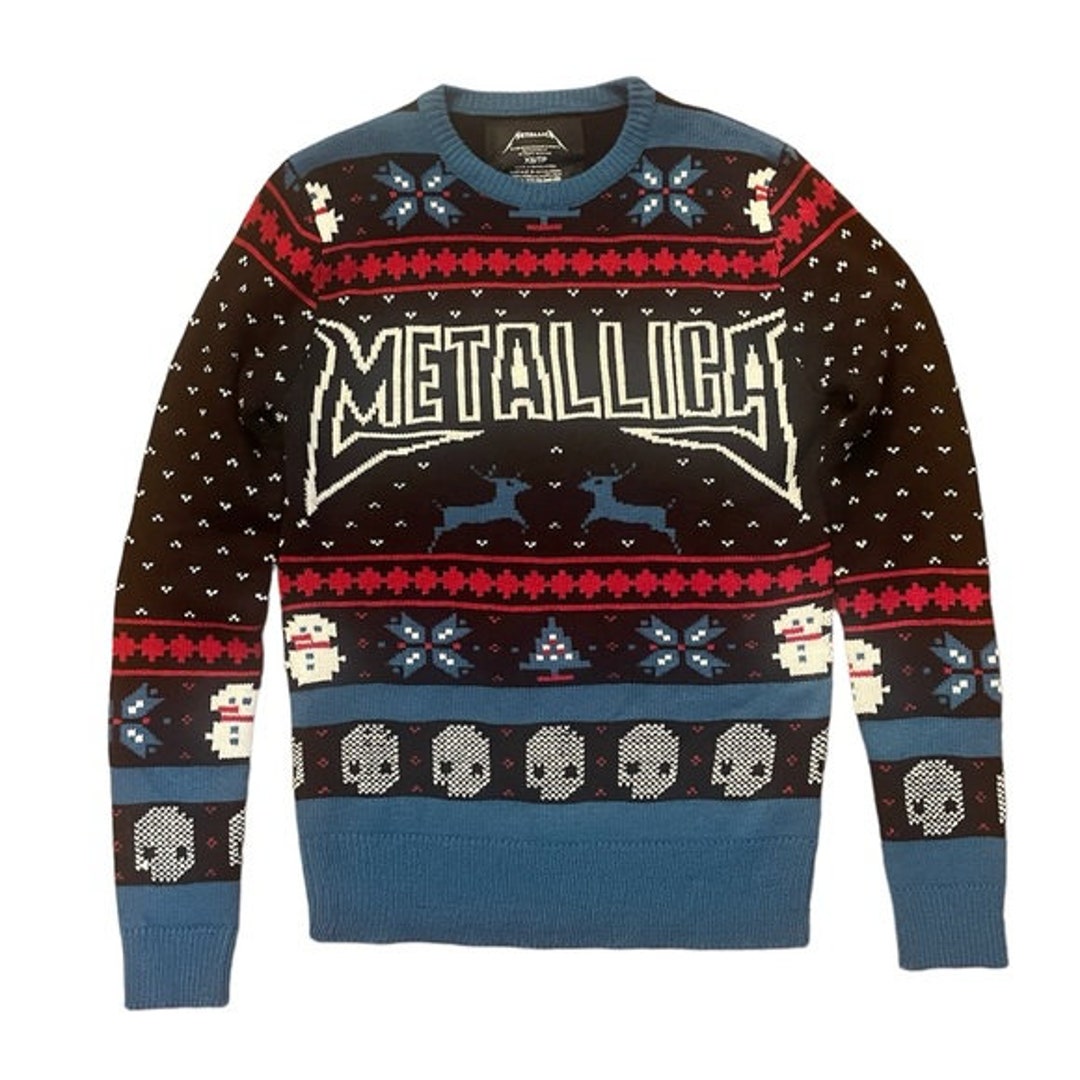 Metallica Ugly Christmas Sweater Men's XS Adult Unisex Etsy