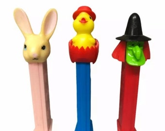 PEZ Candy Dispensers Easter Halloween Witch