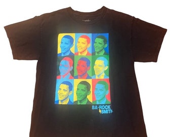 Barack Obama Rocksmith Black Crewneck Short Sleeve Shirt
