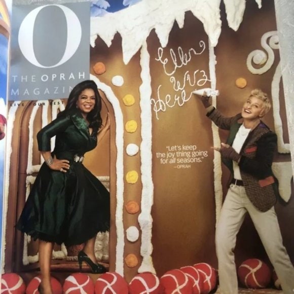 O Magazine Ellen Degeneres & Oprah Winfrey Christmas Holiday Etsy