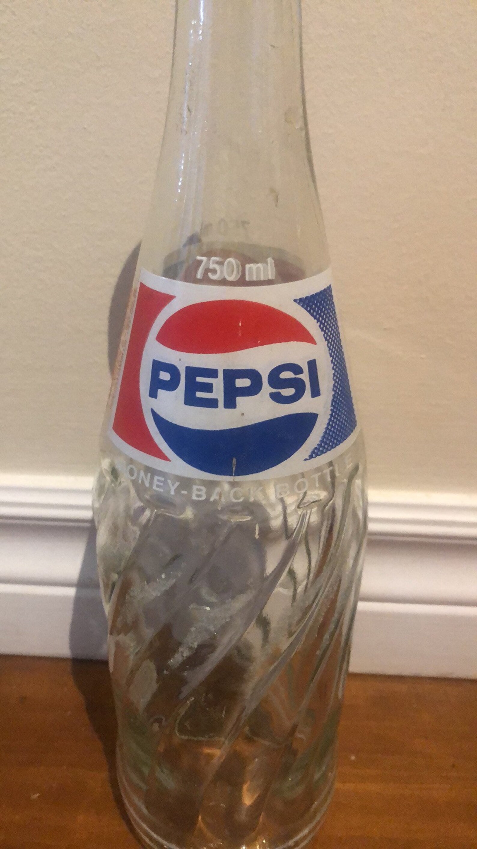 Vintage Glass Pepsi Bottle With Lid 750ml Etsy
