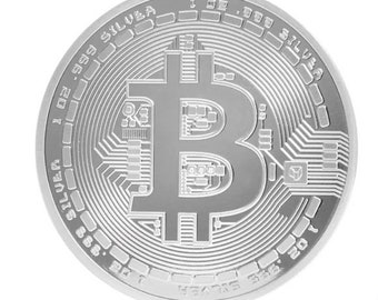 1 oz Silver Bitcoin Round .999 Collector Coin
