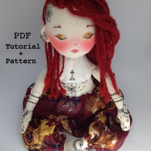 Pdf Sewing Doll Pdf Pattern Doll PDF Textile Doll Pattern Body - Etsy