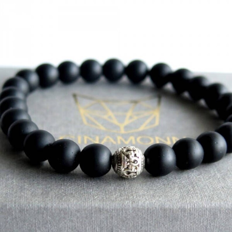 3 bracelet Set for Men Stack of bracelets Mens Bracelet Set Layered Bracelets Beaded Bracelet for Him Gemstone Bracelets For Him