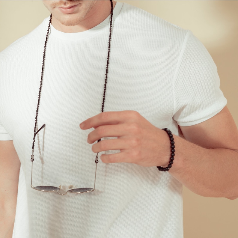 Mens Chain for Glasses Sunglasses Chain Beaded Glasses Etsy UK
