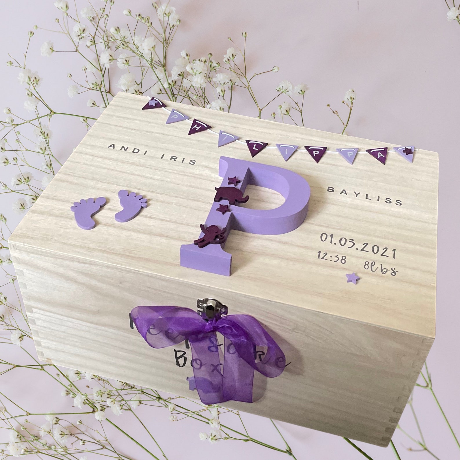 Personalised Baby Keepsake Box New Baby Gift Baby Keepsake Etsy