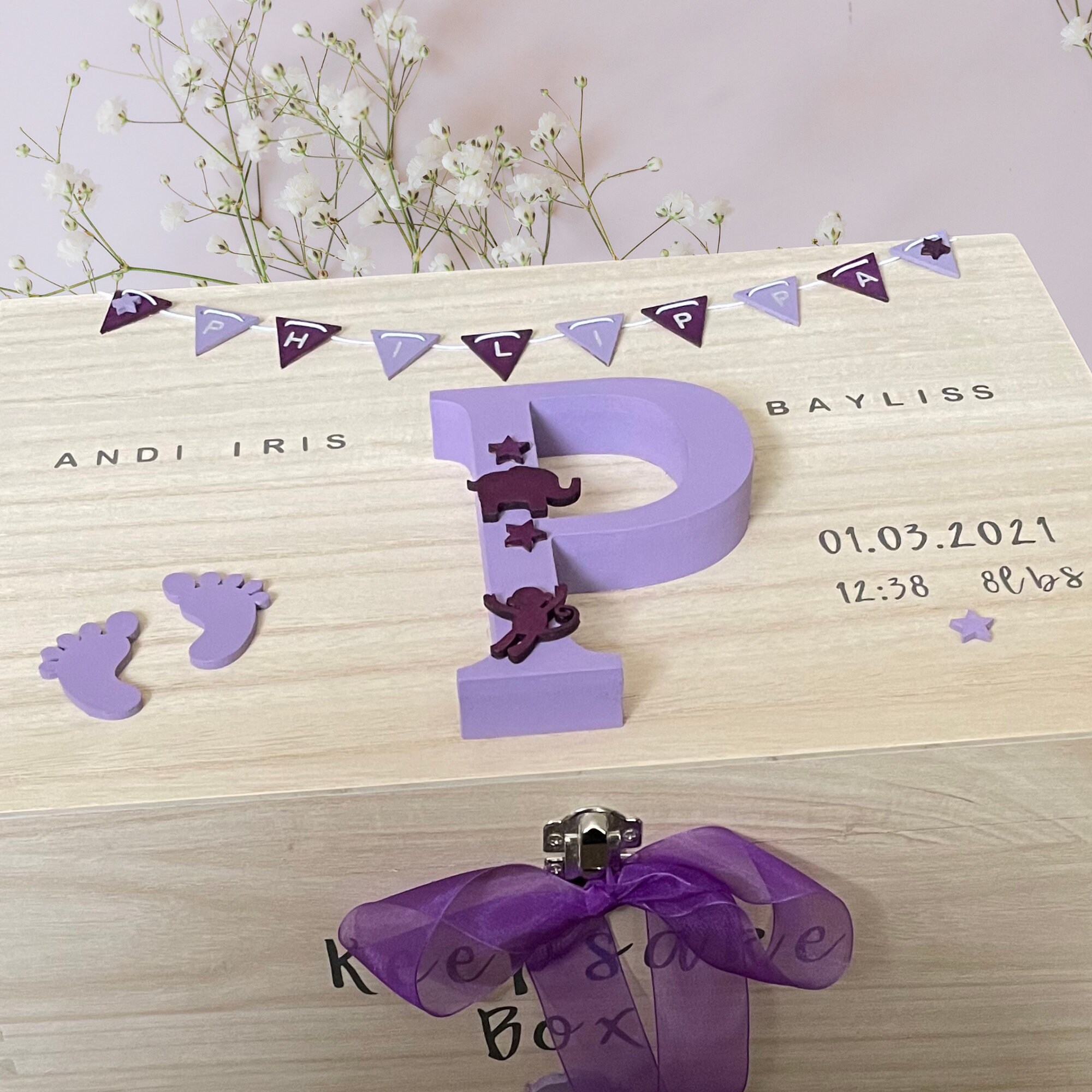 Personalised Baby Keepsake Box New Baby Gift Baby Keepsake Etsy