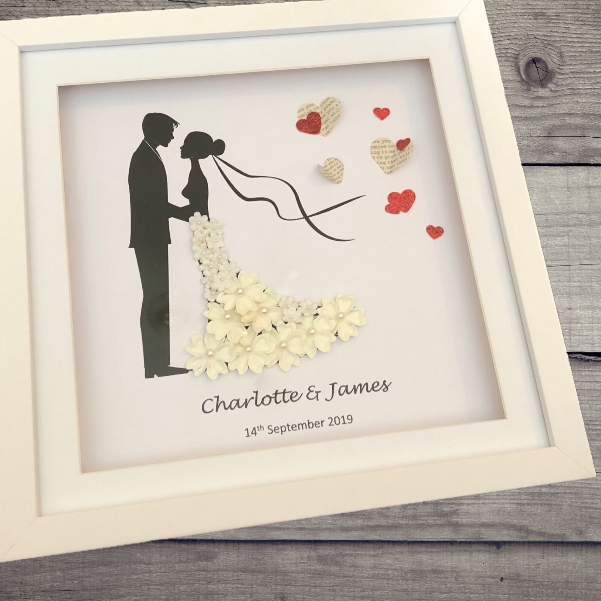 Personalised Wedding Box Frame Personalised Wedding Gift Etsy UK