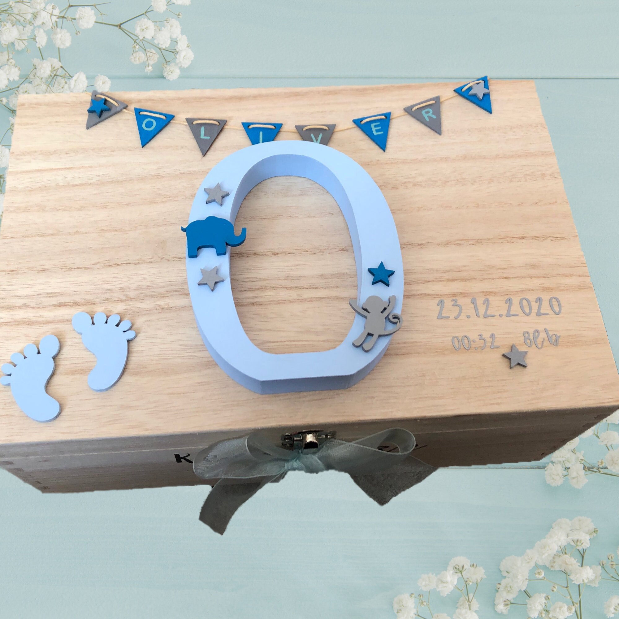 Personalised Baby Keepsake Box New Baby Gift Baby Keepsake Etsy